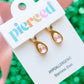 Pierced Co Pink Teardrop Gem Charms