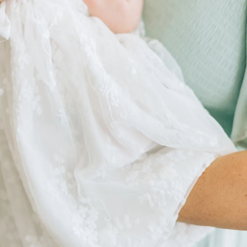 Miriia Eva Jane Dress Baby Girl White Christening Baptism Dress