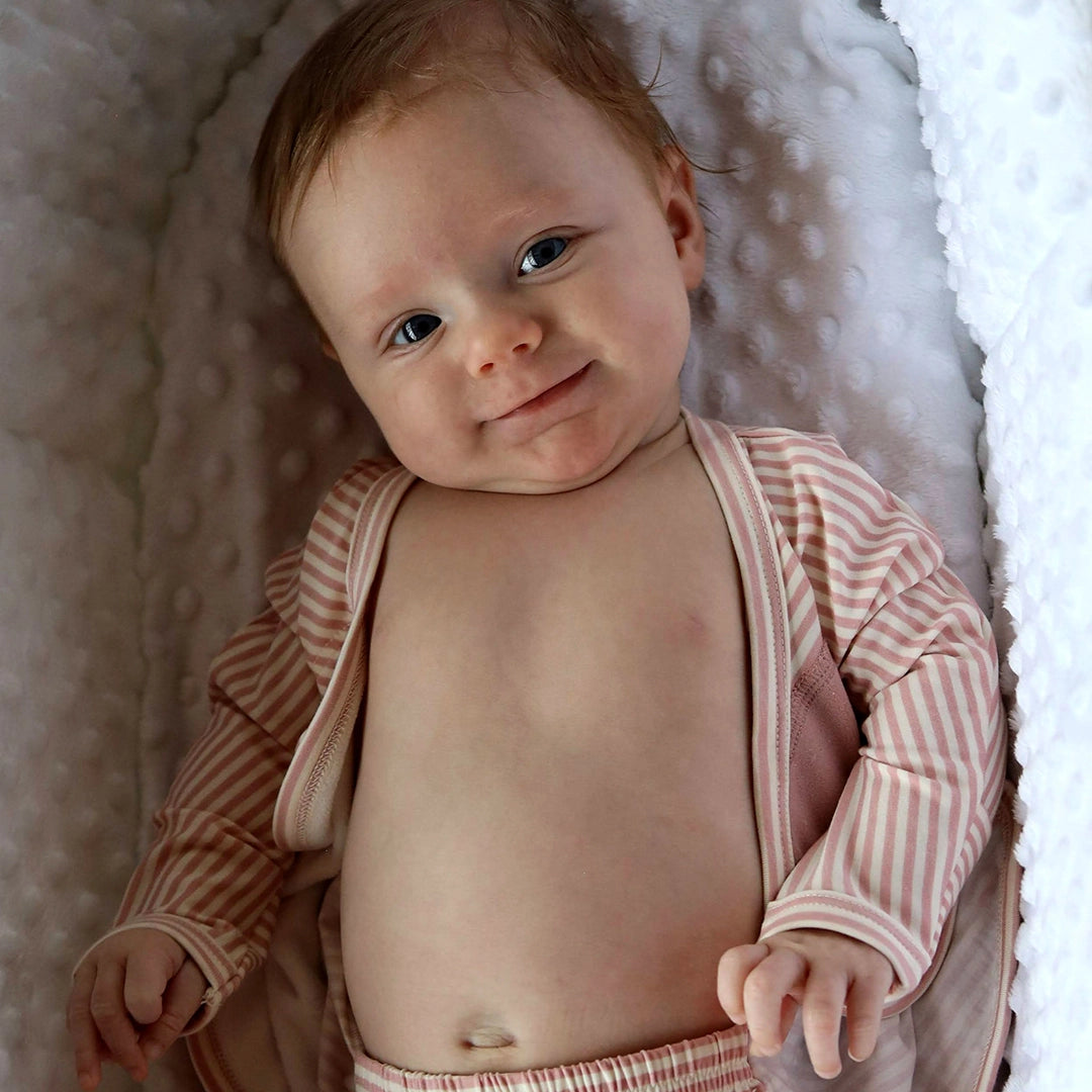 Bonsie Skin to Skin Babywear Footie - Berry Twist