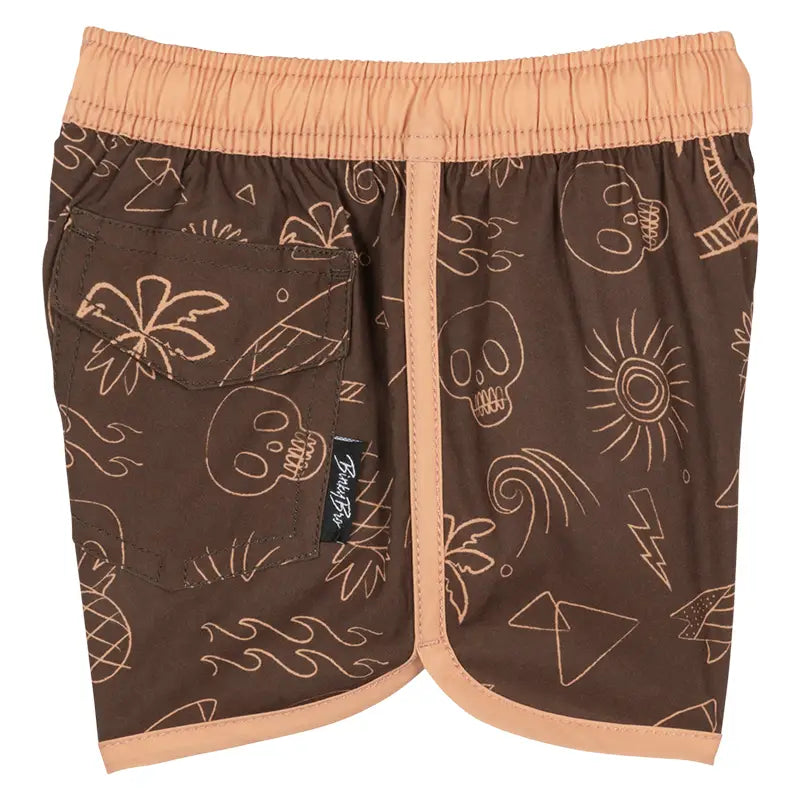 BinkyBro Kids Swimsuit Rocky Shore - Brown