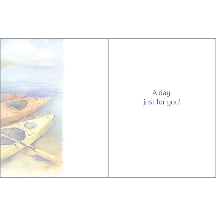 Gina B Designs Father's Day Greeting Card - Kayaks