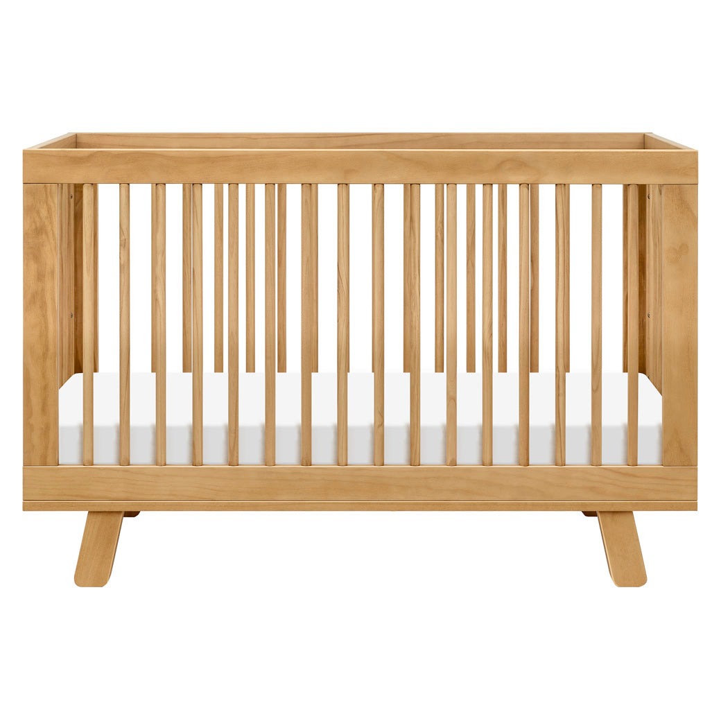 Babyletto Hudson 3-in-1 Convertible Crib with Toddler Bed Conversion Kit - Honey