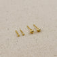 Miel & Gold Ball Stud Earrings 18k Gold Filled
