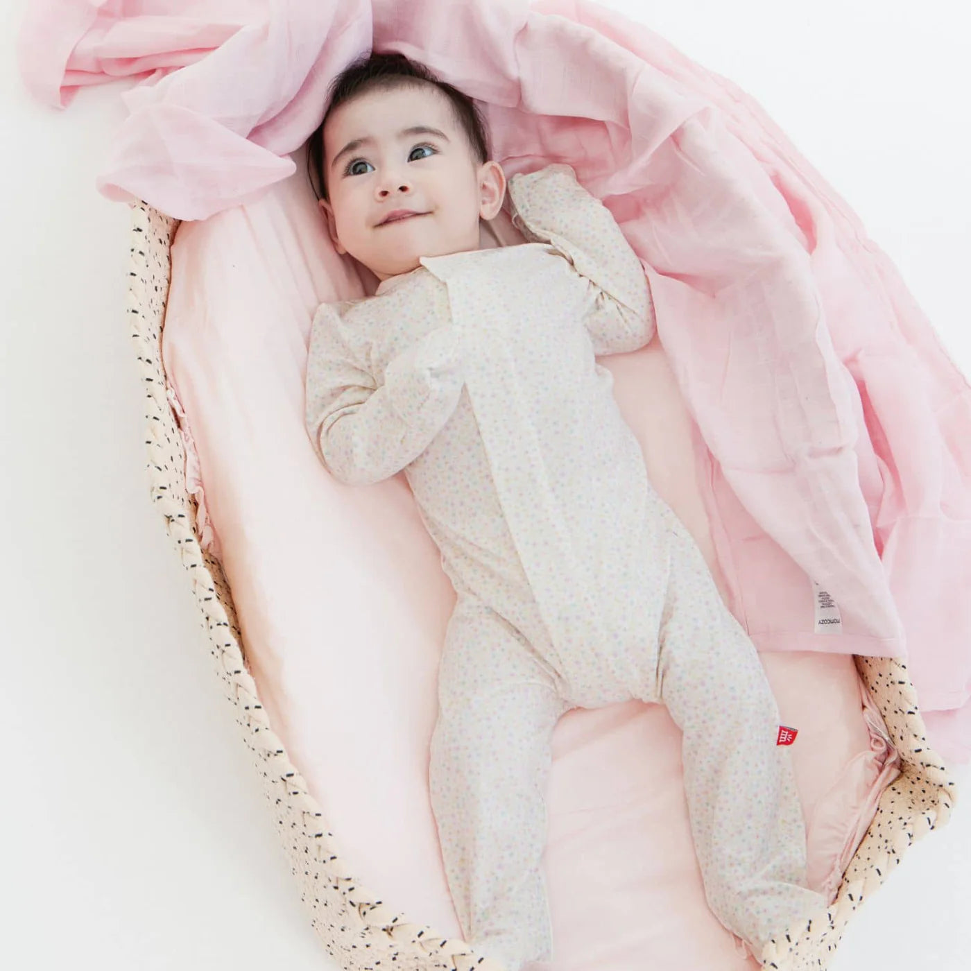 Magnetic Me Magnetic Me Organic Cotton Magnetic Footie - Bedford Floral