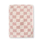 Viverano Organics Checkered - Terry Knit Sweater Knit Baby Blanket
