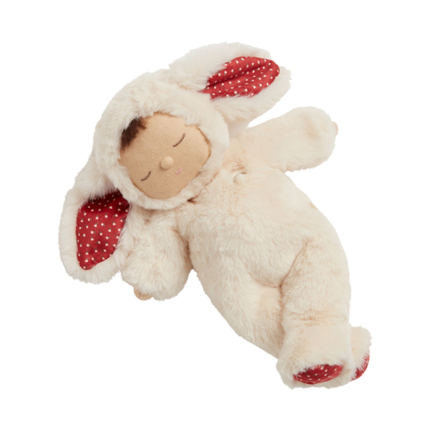 Olli Ella Cozy Dinkum Doll Bunny Twiggy - White / Red