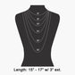 Fame Assorted Three Layered Cz Charm Chain Necklace