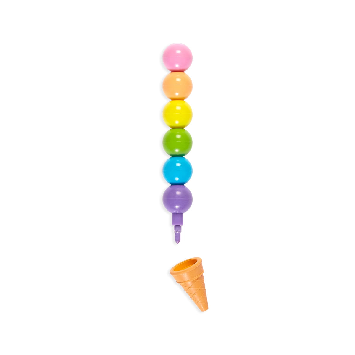 ooly Rainbow Scoops: Stacking Erasable Crayons + Scented Eraser