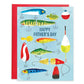 Gina B Designs Father's Day Greeting Card - Fishing Lures