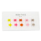 High Fives Mini Flower Hair Claw Clips 1.4cm - Set of 10 - Clear Warm Tones