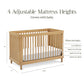 Namesake Marin with Cane 3-in-1 Convertible Crib - Honey and Honey Cane