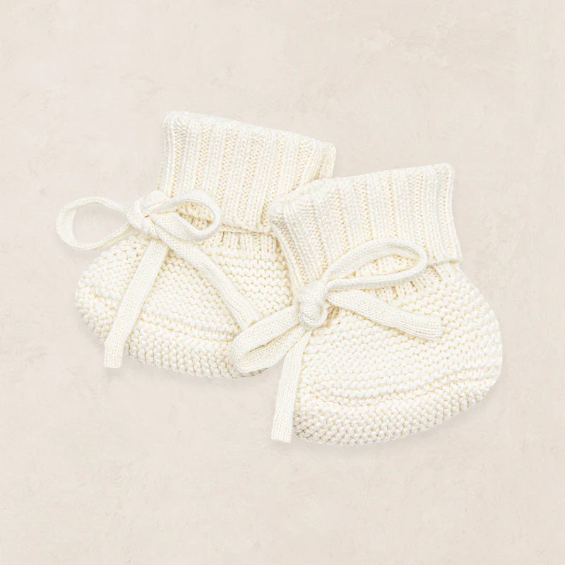 Lou Lou and Company Knit Booties - Ivory