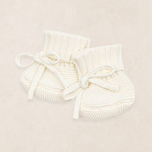 Lou Lou and Company Knit Booties - Ivory