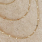 Miel & Gold Curb Chain Necklace Pressed Details 1mm 18k Gold Filled