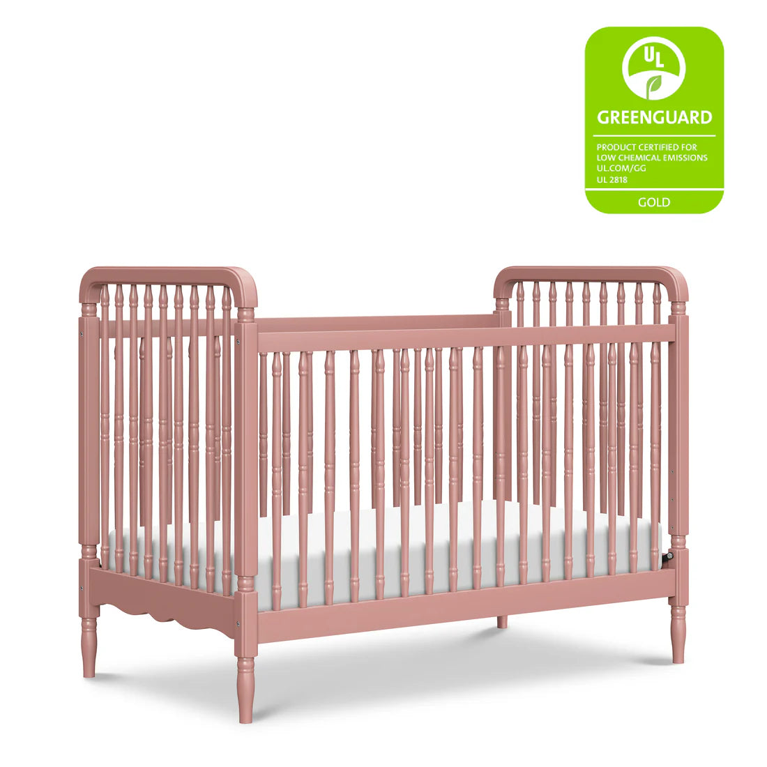 Namesake Liberty 3-in-1 Convertible Spindle Crib with Toddler Bed Conversion Kit
