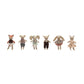 Creative Co-op Cotton Linen Mini Animal Doll