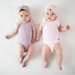 Kyte BABY Ribbed Sleeveless Ruffle Leotard - Wisteria