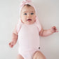 Kyte BABY Ribbed Sleeveless Ruffle Leotard - Sakura