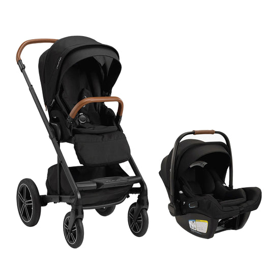 Nuna MIXX Next Stroller and PIPA Aire RX Car Seat Travel System - Caviar