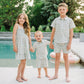Mebie Baby Linen Button Up Shirt - Palm Tree