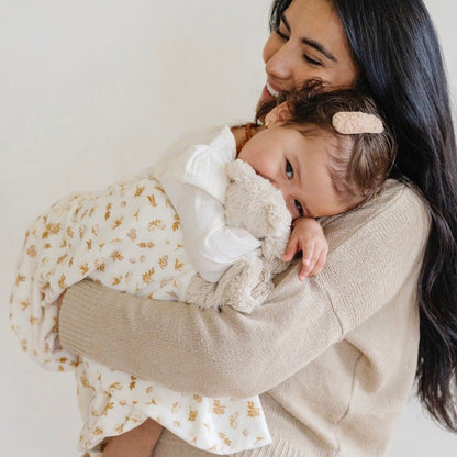 Saranoni Receiving Minky Stretch Blanket - Floral