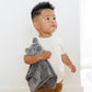 Toddler boy holding Saranoni Stuffed Animal Lovey - Elephant