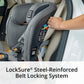 Mom installs Chicco OneFit ClearTex All-In-One Car Seat - Drift in vehicle using seatbelt