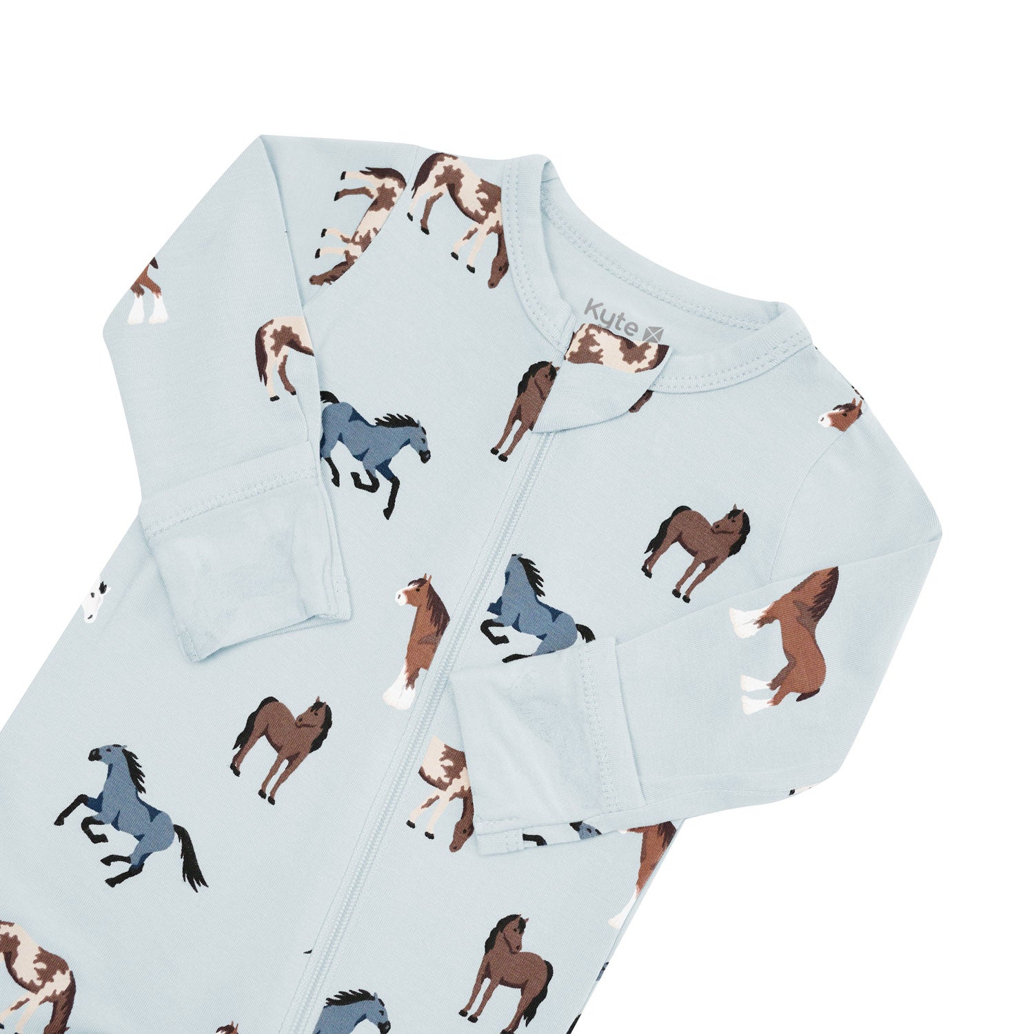 Kyte BABY Zippered Footie - Horse