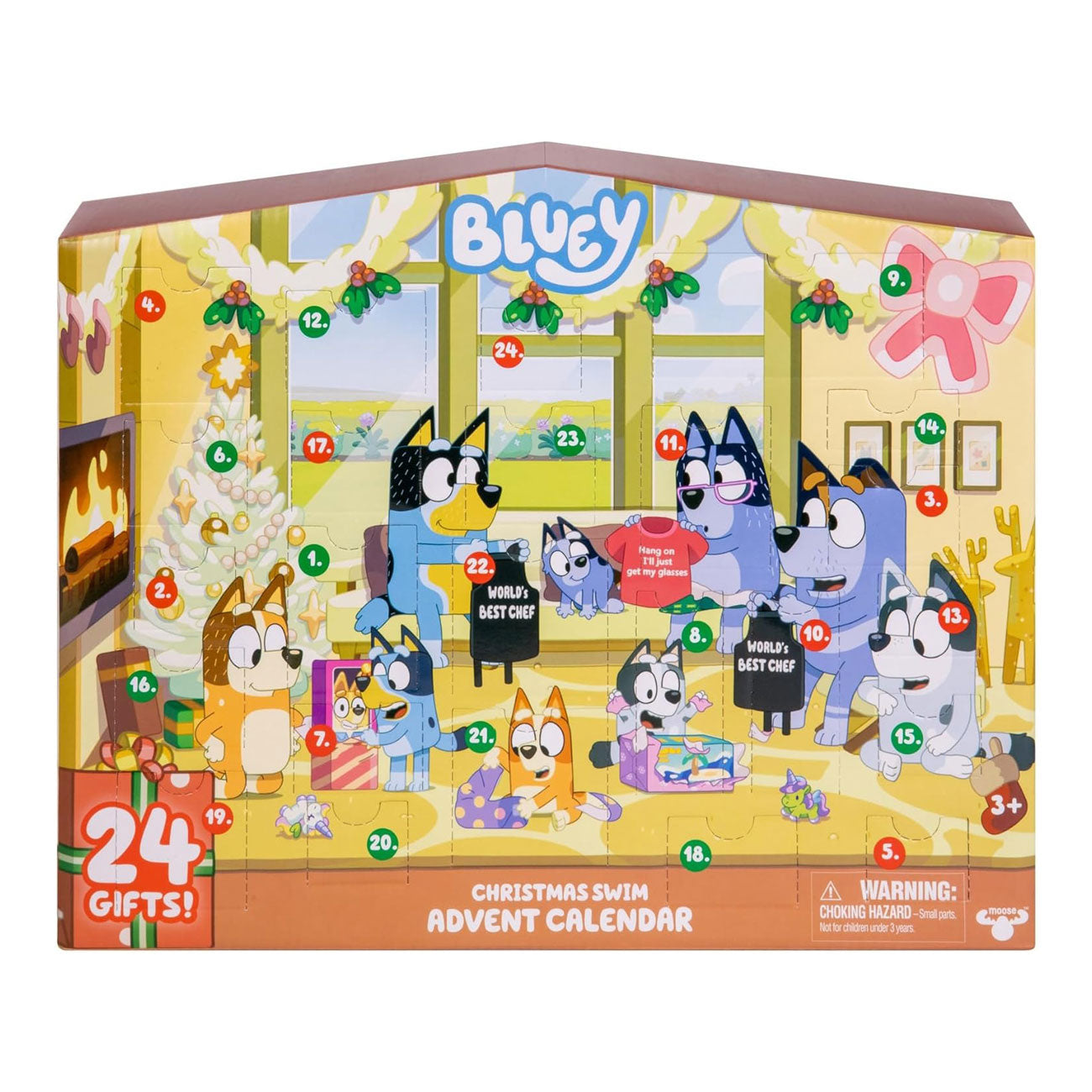 Moose Toys Bluey Advent Calendar - Christmas Swim
