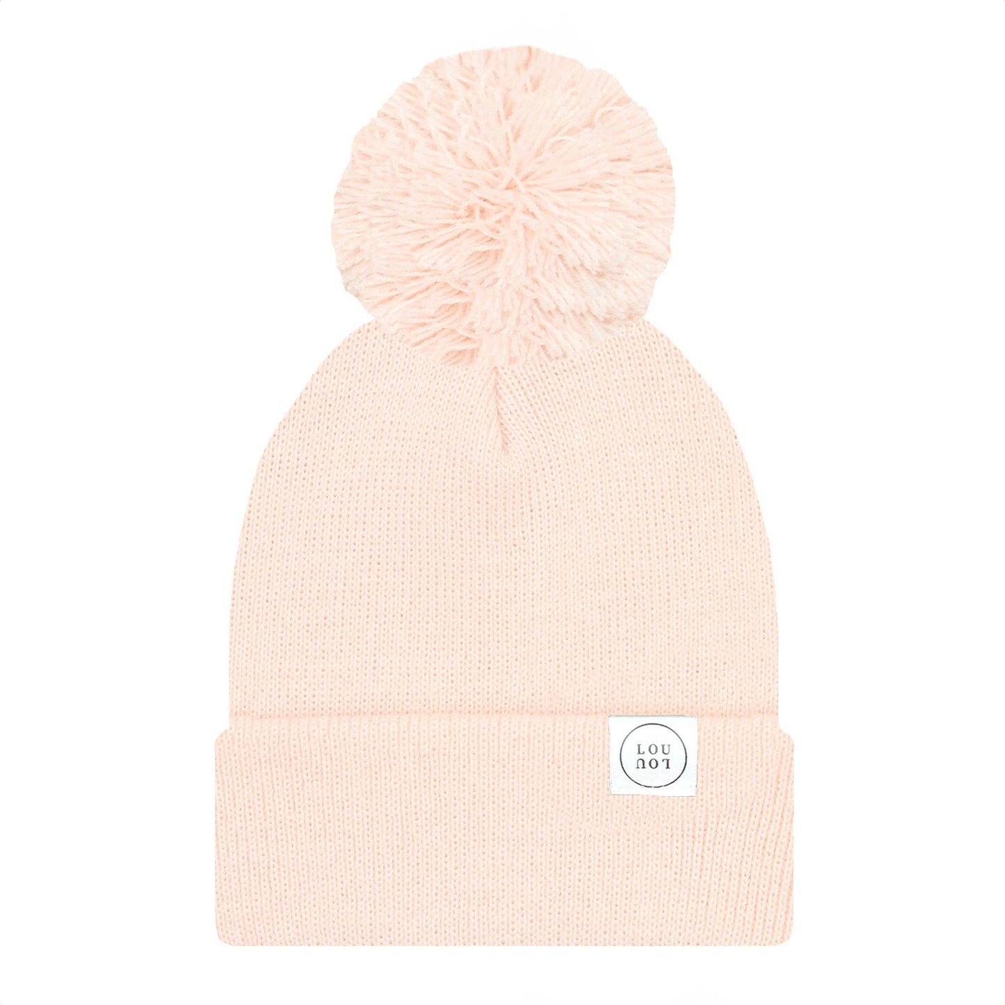 Lou Lou and Company Beanie with Pom - Blush Pink