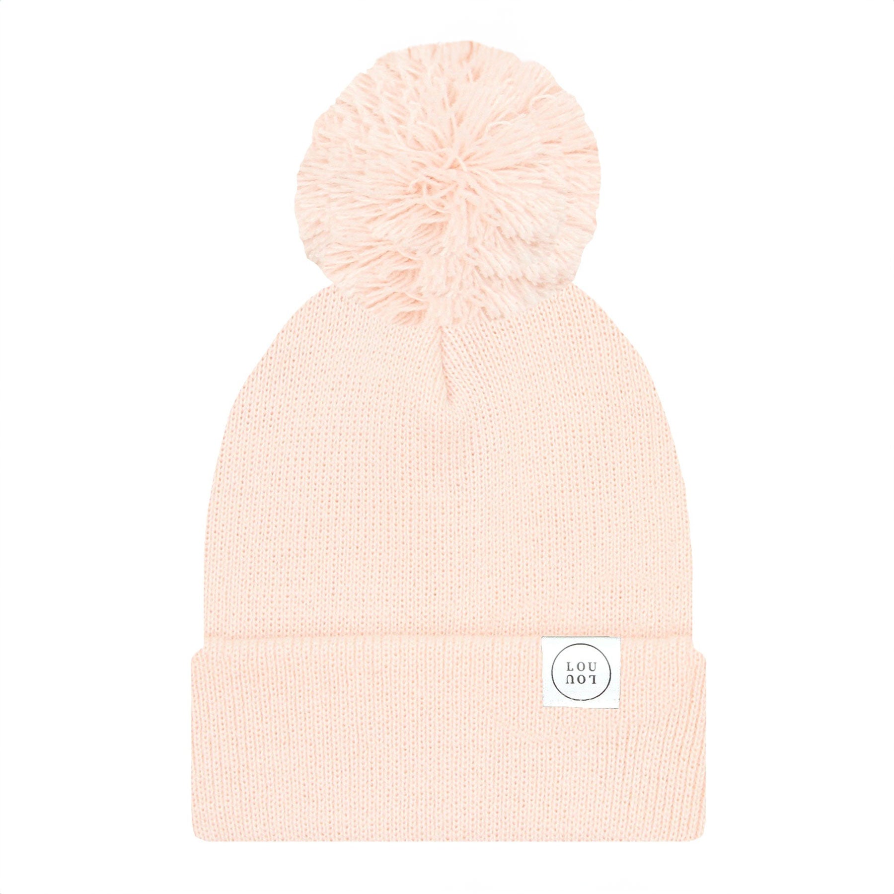 Lou Lou and Company Beanie with Pom - Blush Pink