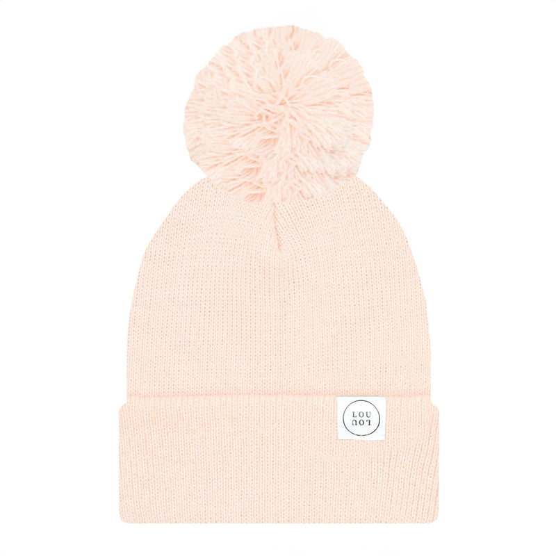 Lou Lou and Company Beanie with Pom - Blush Pink