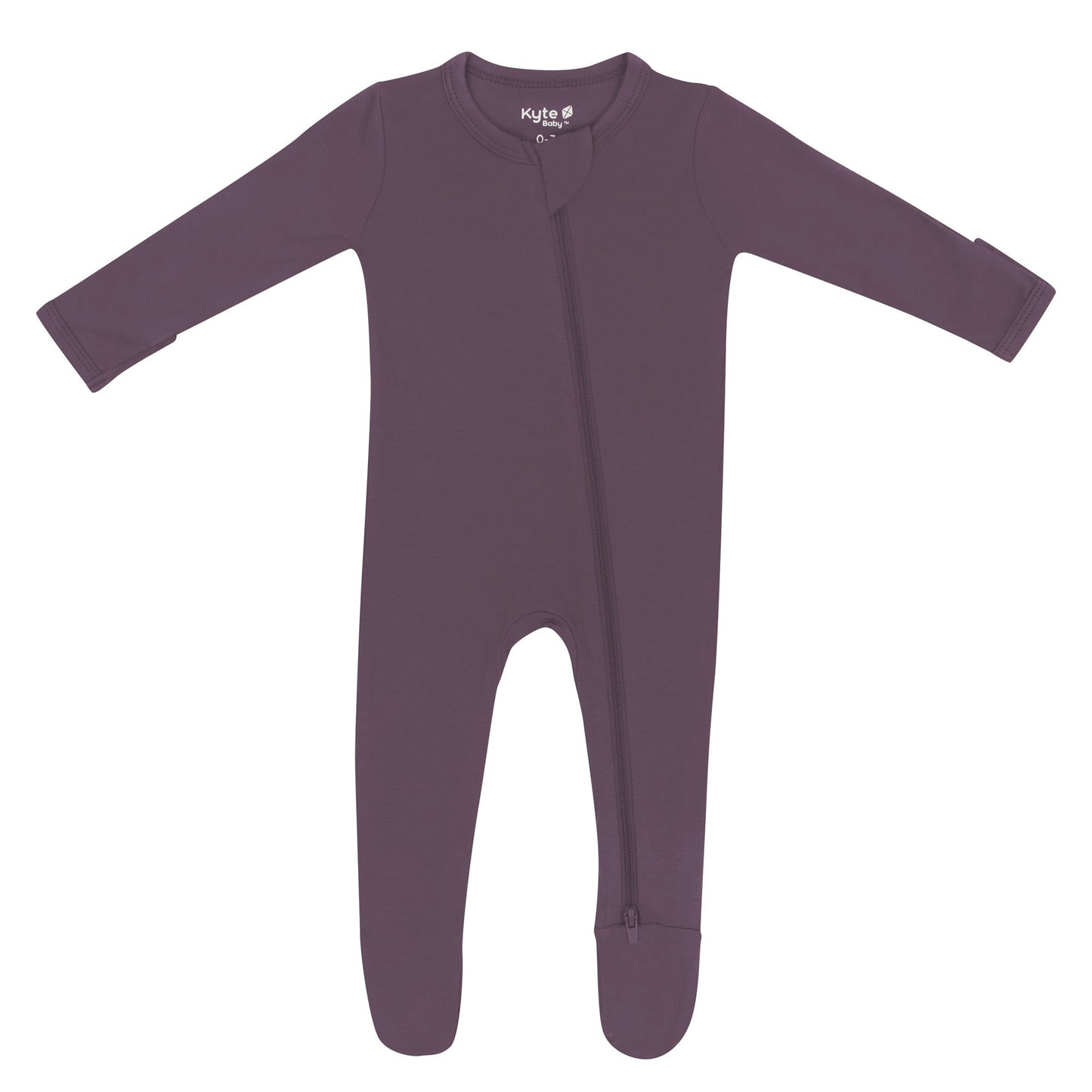 Kyte Baby Zippered Footie - Currant