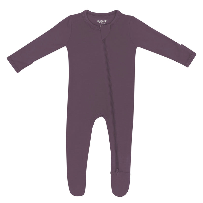 Kyte Baby Zippered Footie - Currant