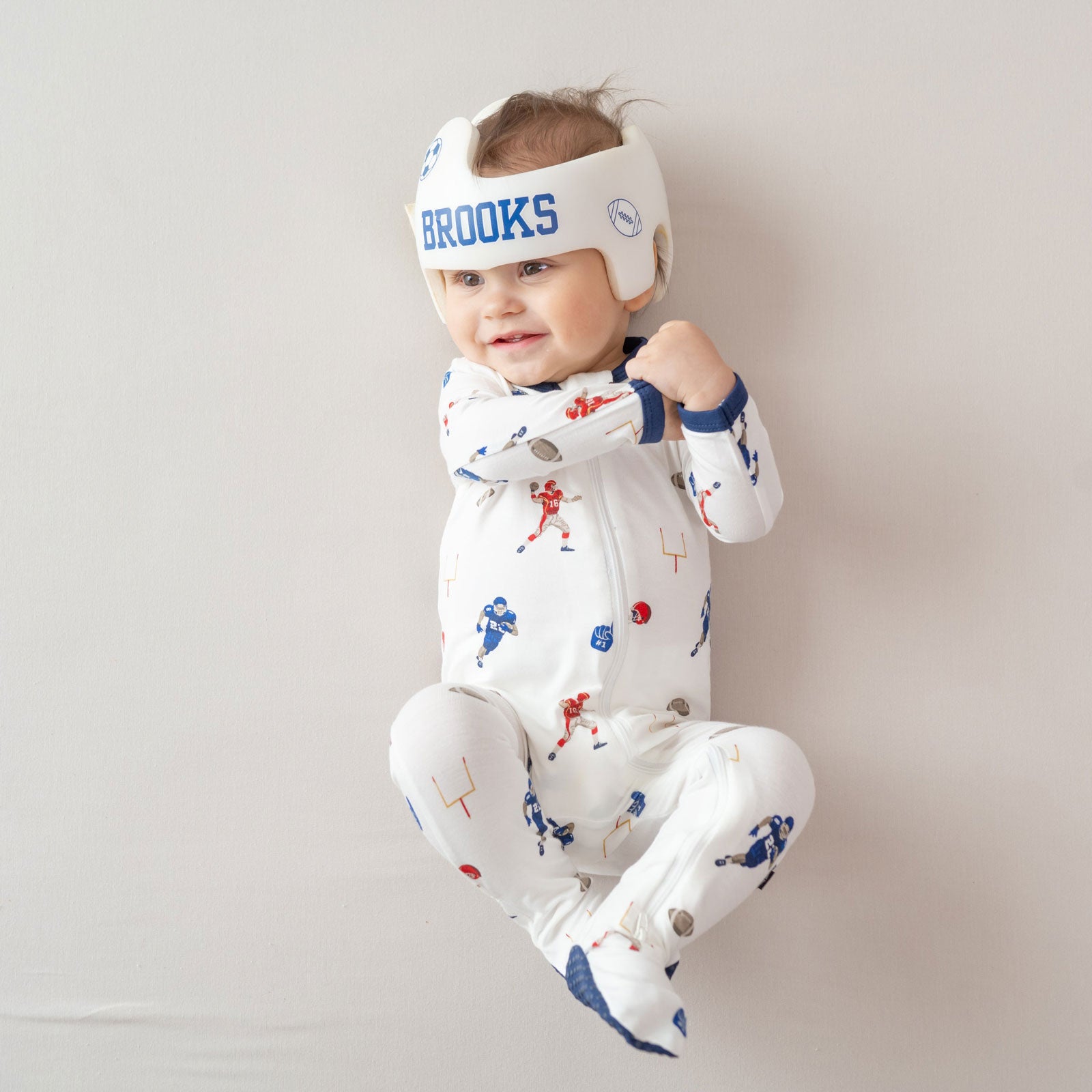 Kyte Baby Zippered Footie - Football
