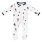 Kyte Baby Zippered Footie - Football