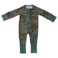 Mebie Baby Bamboo Zipper - Navy Floral