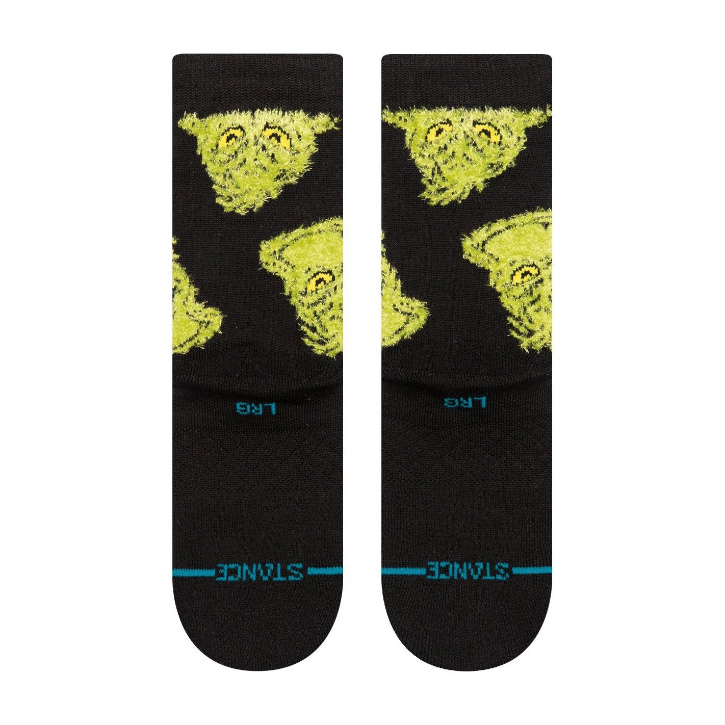 Stance Kids' Crew Socks - Mean One - Black