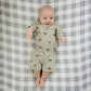 Mebie Baby Palm Tree Button Short Set