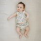 Mebie Baby Ruched Floral Bloomer Set