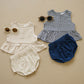 Mebie Baby Oatmeal Gingham Peplum Set