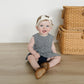 Mebie Baby Navy Gingham Peplum Set
