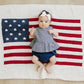 Mebie Baby Navy Gingham Peplum Set