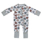 Mebie Baby Ribbed Bamboo Zipper Conversation Hearts