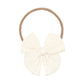 Lou Lou and Company Cloud Muslin Heirloom Bow Headband - Cream