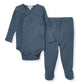 Burt's Bees Wrap Front Bodysuit Set - Underwater