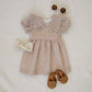 Mebie Baby Gingham Peter Pan Collar Dress