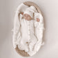 Luna and Luca Classic Purl Knit Jumpsuit - White