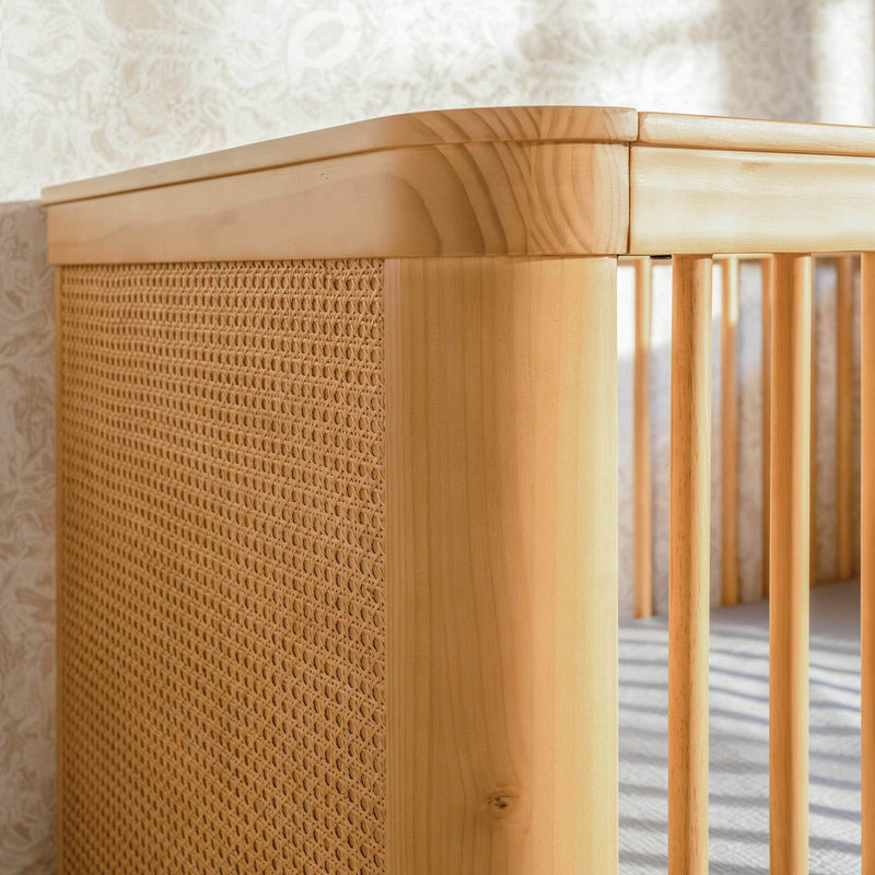 Namesake Marin with Cane 3-in-1 Convertible Crib - Honey and Honey Cane