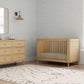 Namesake Marin with Cane 3-in-1 Convertible Crib - Honey and Honey Cane in nursery